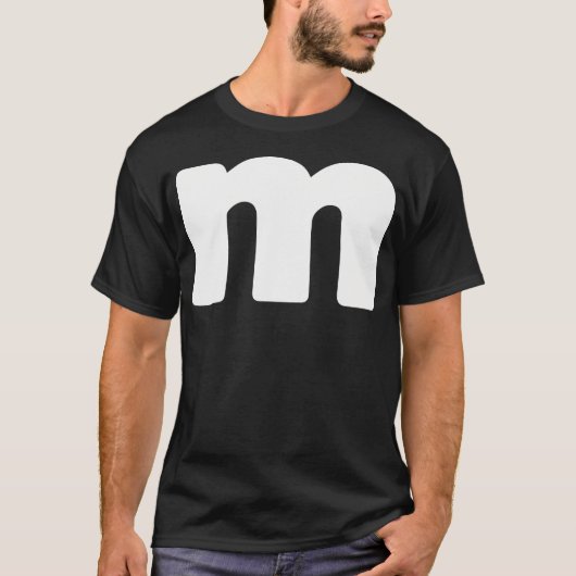 Brief M Groepen Halloween Matching Team Easy Lazy T-shirt (Voorkant)