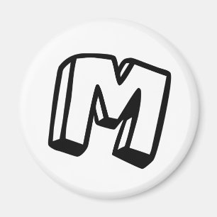 Brief M Magneet