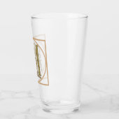 BRIEF M MONOGRAM Beauful Wedding New Home Gift Glas (Links)