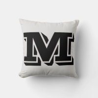BRIEF M MONOGRAM PILLOW