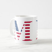 Brief M Patriottische Mok (Voorkant links)