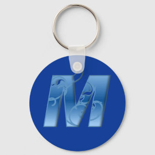Brief M Sleutelhanger