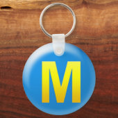 Brief M Sleutelhanger (Voorkant)