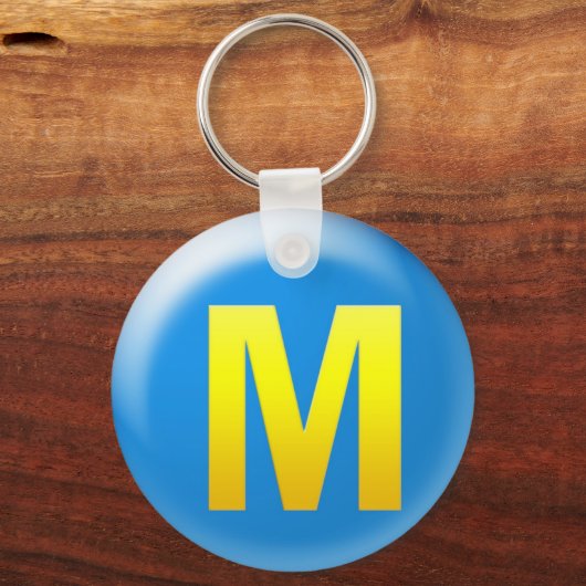 Brief M Sleutelhanger (Voorkant)