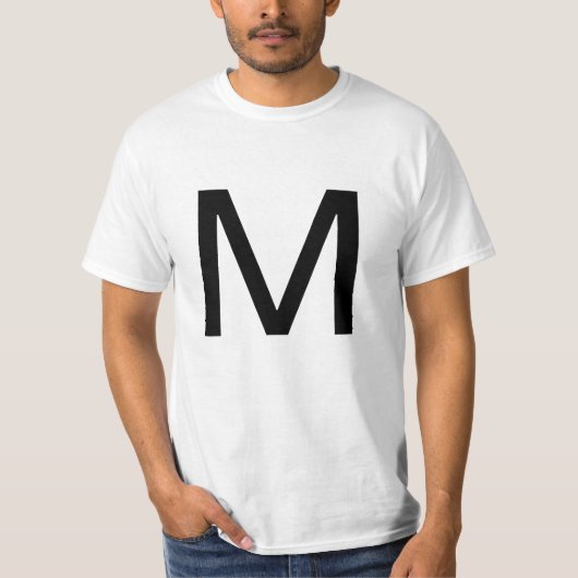 Brief M T-shirt (Voorkant)