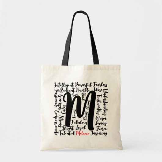 Brief M Tote Bag (Voorkant)