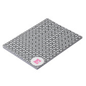 Brief met grijs en wit patroon notitieboek (Linkerzijde)