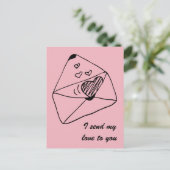 Brief met liefde | Romantische stijl Briefkaart (Staand voorkant)