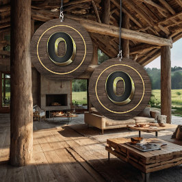 Brief Monogram Rustic Gold Home Wind Chime Windgong