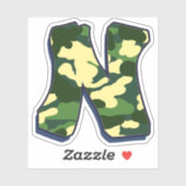 Brief N - Camo Green Sticker (Vel)