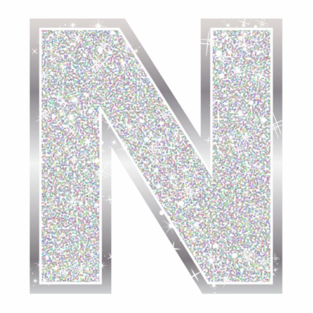 Brief N Fotobeeldje Ornament (Voorkant)