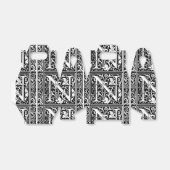 Brief N Middeleeuws Monogram Art Nouveau Bedankdoosjes (Uitgevouwen)