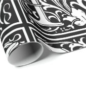 Brief N Middeleeuws Monogram Art Nouveau Cadeaupapier (Rol Hoek)