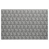 Brief N Middeleeuws Monogram Art Nouveau Stof (Yard (91,4 cm))