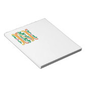 Brief N Monogram Fleur de lis Notitieblok (Schuin)