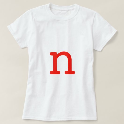 Brief N T-shirt (Design voorkant)