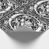 Brief O Middeleeuws Monogram Art Nouveau Cadeaupapier (Hoek)