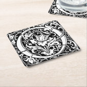 Brief O Middeleeuws Monogram Art Nouveau Kartonnen Onderzetters (Schuin)