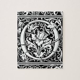 Brief O Middeleeuws Monogram Art Nouveau Legpuzzel