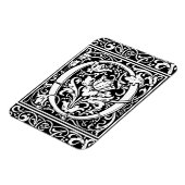 Brief O Middeleeuws Monogram Art Nouveau Magneet (Linkerzijde)