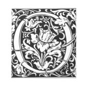 Brief O Middeleeuws Monogram Art Nouveau Notitieblok (Voorkant)