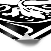 Brief O Middeleeuws Monogram Art Nouveau Perfect Poster (Hoek)