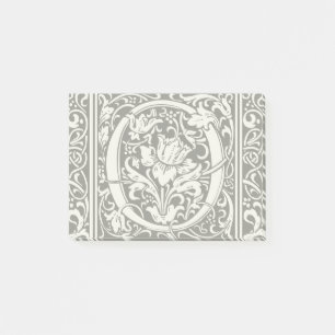 Brief O Middeleeuws Monogram Art Nouveau Post-it® Notes