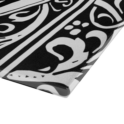 Brief O Middeleeuws Monogram Art Nouveau Snijplank (Hoek)