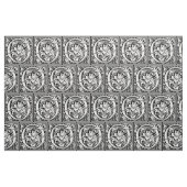 Brief O Middeleeuws Monogram Art Nouveau Stof (Fat Quarter)