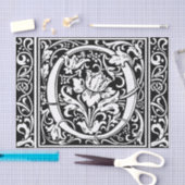 Brief O Middeleeuws Monogram Art Nouveau Tissuepapier (Craft)