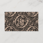 Brief O Middeleeuws Monogram Art Nouveau Visitekaartje (Achterkant)