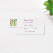 Brief O Monogram Fleur de lis Mini Visitekaartjes (Bureau)