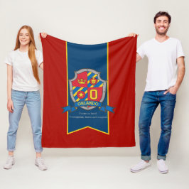 Brief O Orlando, met de term wapenschild Fleece Deken