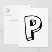 Brief P Briefkaart (Voorkant / Achterkant)