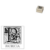 Brief P  eerste brief gepersonaliseerd Rubberstempel (Gestempeld)