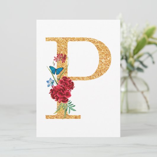 Brief p kaart (Staand voorkant)