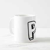 Brief P Koffiemok (Voorkant links)