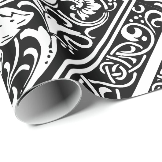 Brief P Middeleeuws Monogram Art Nouveau Cadeaupapier (Rol Hoek)