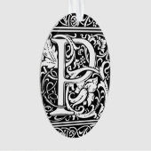 Brief P Middeleeuws Monogram Art Nouveau Ornament (voorkant)