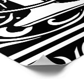 Brief P Middeleeuws Monogram Art Nouveau Poster (Hoek)