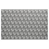 Brief P Middeleeuws Monogram Art Nouveau Stof (Yard (91,4 cm))