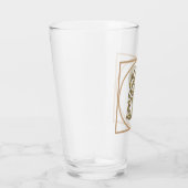 BRIEF P MONOGRAM Beauful Wedding New Home Gift Glas (Rechts)