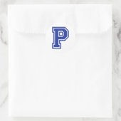 Brief P Ronde Sticker (Tas)