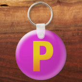 Brief P Sleutelhanger (Voorkant)