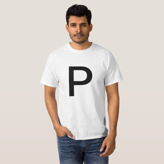 Brief P T-shirt (Voorkant volledig)