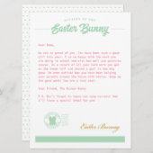 Brief paashaas feestdagenkaart (Voorkant / Achterkant)
