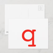 Brief q briefkaart (Voorkant / Achterkant)