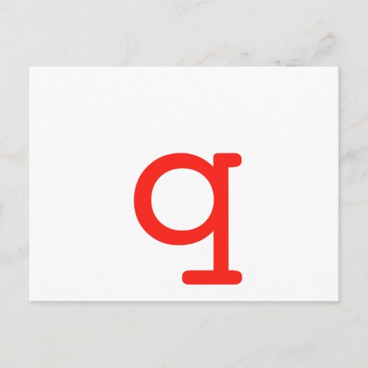 Brief q briefkaart (Voorkant)