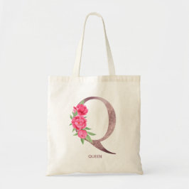 Brief Q Gepersonaliseerde naam monogram bridesmaid Tote Bag