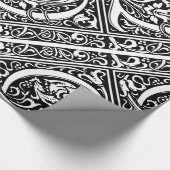 Brief Q Middeleeuws Monogram Art Nouveau Cadeaupapier (Hoek)